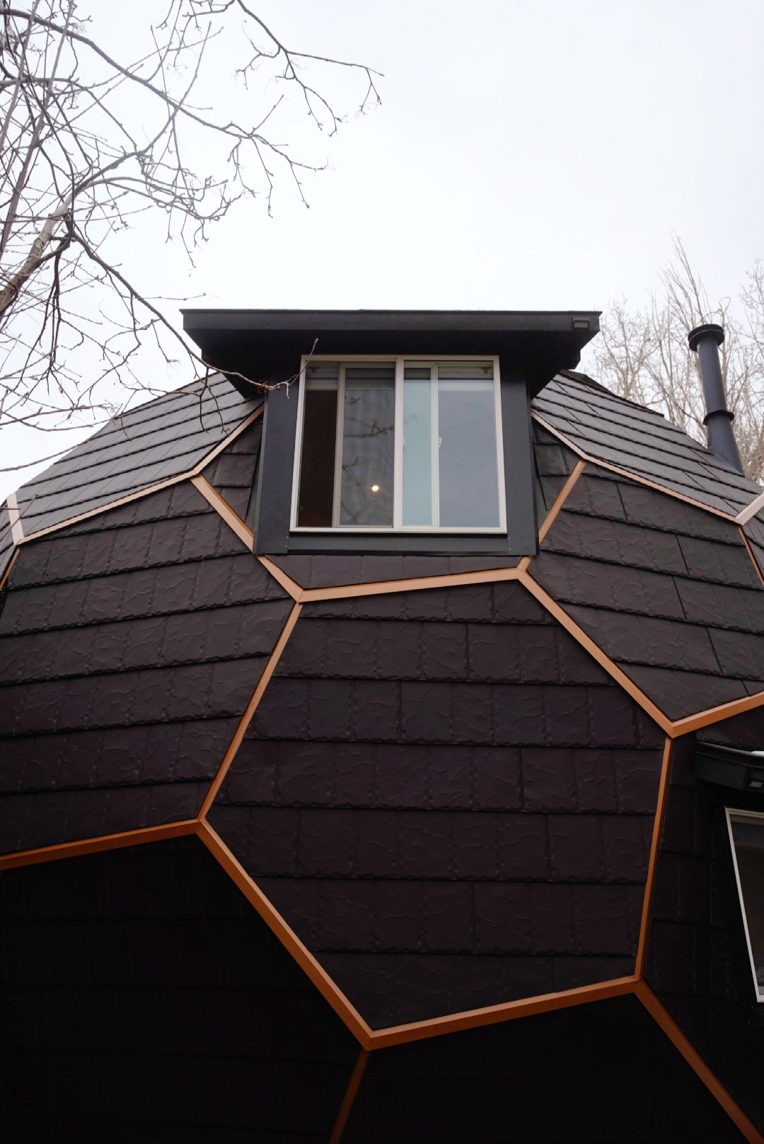 Copper honeycomb dome exterior